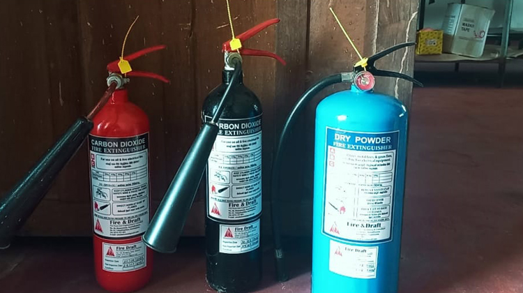 Installation of Extinguishers